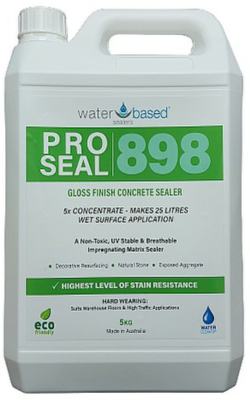 Water Based Sealer Pro Seal 898 is an Eco Friendly concrete sealer with unrivalled stain protection